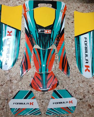 Kit adesivi formula k go kart 