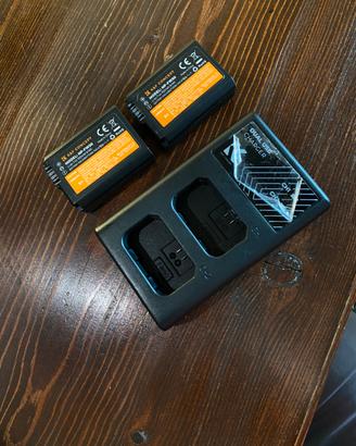 Cage smallrig e 2 batterie + carica sony a6500