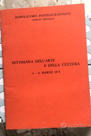 Settimana dell’Arte e della Cultura 1973