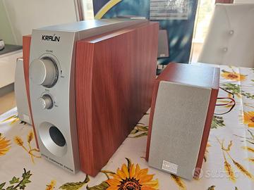 sistema audio 2.1 della Kraun (Subwoofer + 2.1)