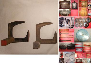 Incudine metallica 3 piedi da calzolaio, e altro