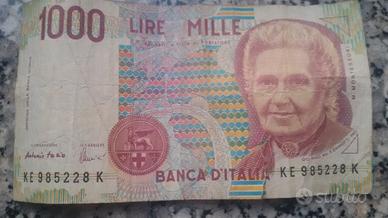 Banconote 1000 Lire e 5000 Lire