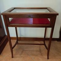 Tavolino bacheca in legno massello