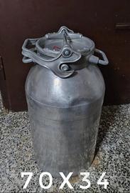 Bidone da latte vintage  in alluminio
