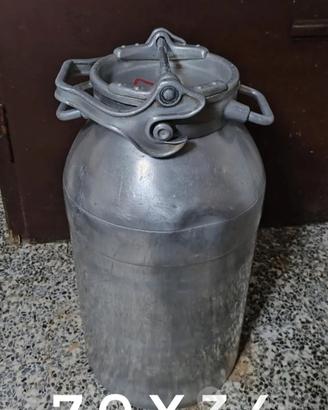 Bidone da latte vintage  in alluminio