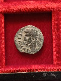 Moneta romana quadrante di Ottaviano Augusto 