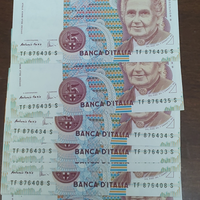 Carta moneta 1000 lire M.Montessori