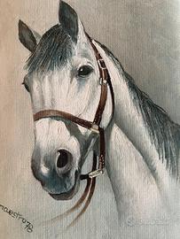 Quadro con testa di cavallo
