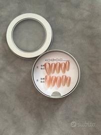 Unghie finte nude/rosa – tagliaS – effetto cromato