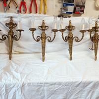 4 candelabri applique luci