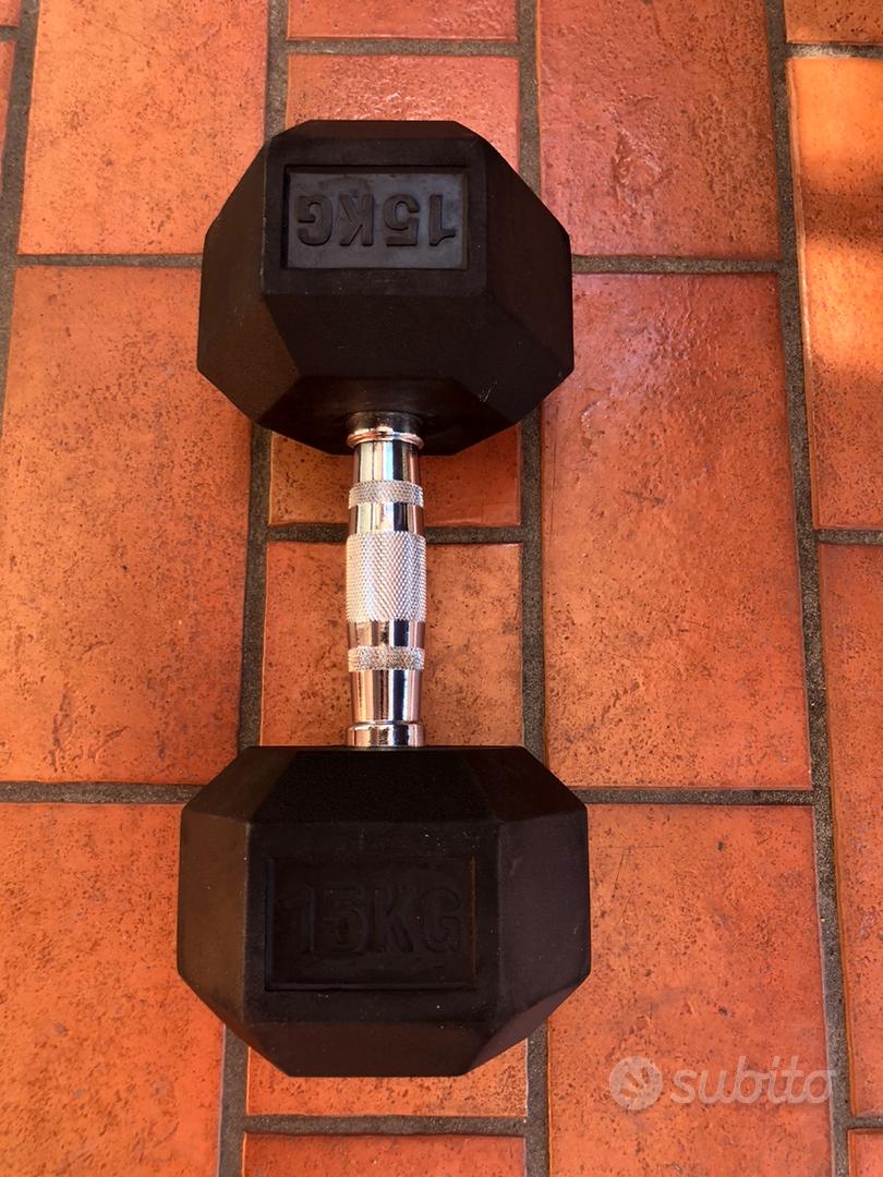 Dumbbell 15 kg teste esagonali - Sports In vendita a Milano