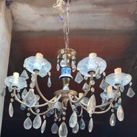 Lampadario vintage 8 bracci 