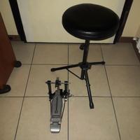 Sgabello e pedale  batteria