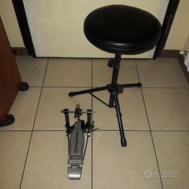 Sgabello e pedale  batteria
