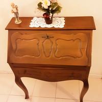 Mobile scrittoio con ribaltina in legno massello 