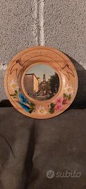 Piatto decorativo in legno 