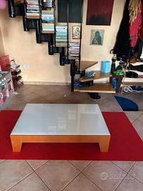 Tavolino salotto Calligaris-Vetro temperato/legno