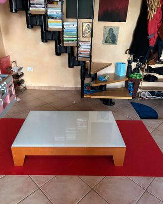 Tavolino salotto Calligaris-Vetro temperato/legno