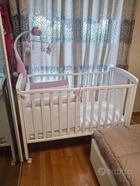 Lettino Erbesi Tato rosa/bianco, omaggio giostra