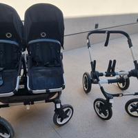 Passeggino trio gemellare Bugaboo Cybex