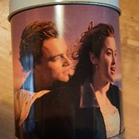 scatola latta vintage Titanic battistero