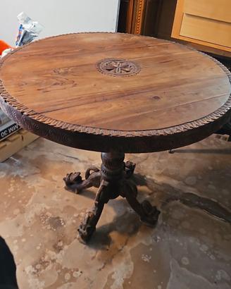 Tavolino in legno etnico