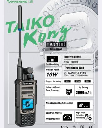 Radio portatile per radio amatoriali con licenza