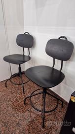 Sedie girevoli nere