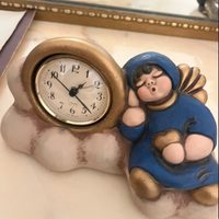 Orologio THUN da tavolo con angelo blu su nuvola