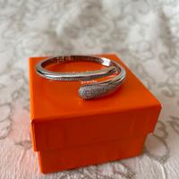 Boccadamo Bracciale contrarié con pavè di zirconi