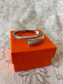 Boccadamo Bracciale contrarié con pavè di zirconi