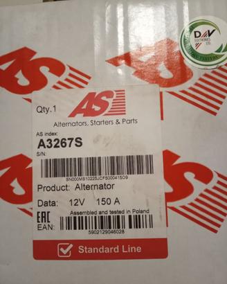 Alternatore  A3267S  12V 150A