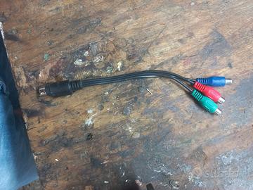 cavetto audio video con spinotto din 7