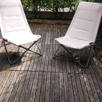 2 sdraio/sedie/poltrone da giardino