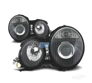 FARI MERCEDES CLASSE E W210 95-99 FONDO NERO