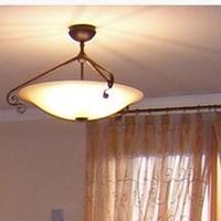 Lampadario ferro battuto