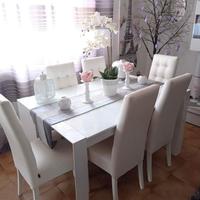 Tavolo Bianco No Sedie 140x90x75 cm di altezza