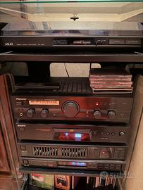 Sistema Hi-Fi con lettore vinile akai