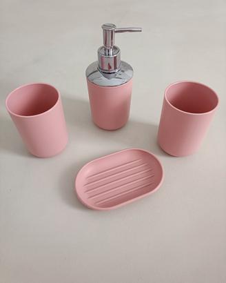 set accessori bagno 4 pezzi