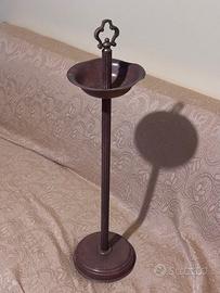 Posacenere antico in ottone vintage d'epoca