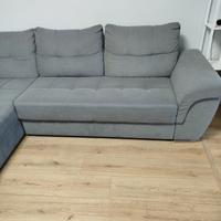 divano letto con penisola contenitore 