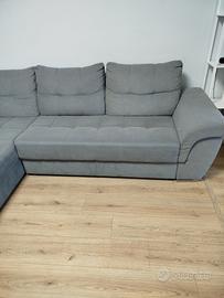 divano letto con penisola contenitore 