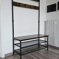 Appendiabiti Marrone Scuro-182x100 cm-COME NUOVO