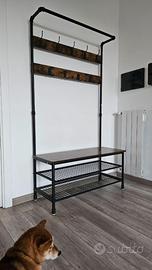 Appendiabiti Marrone Scuro-182x100 cm-COME NUOVO