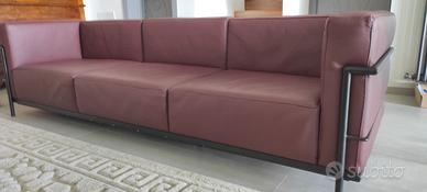 Divano Fasem 3 posti pelle pieno fiore - design