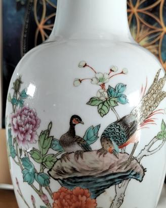 Raro Vaso Cinese Vintage Porcellana  Jingdezhen 