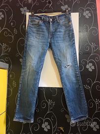 Jeans Levi's 511 Slim W33 L30 Blu Denim Uomo