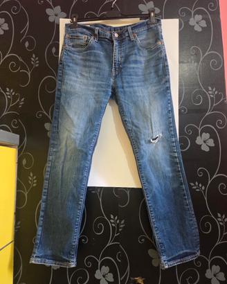 Jeans Levi's 511 Slim W33 L30 Blu Denim Uomo