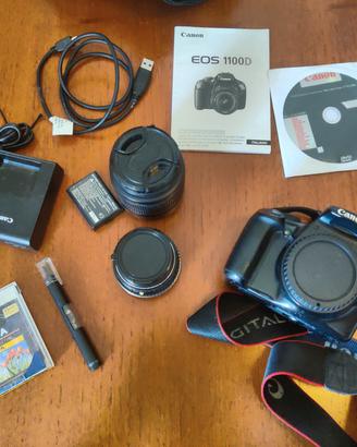 Kit Completo Canon EOS 1100D + molti accessori