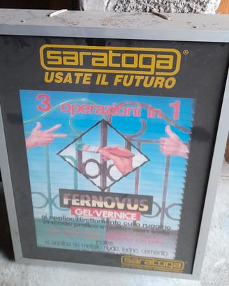 Insegna da vetrina saratoga 